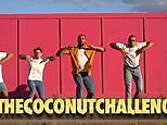 Diversity's Ashley Banjo takes part in The Coconut Challenge