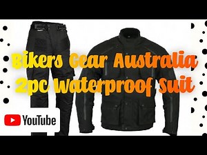 Bikers Gear Australia 2pc Waterproof motorcycle suit