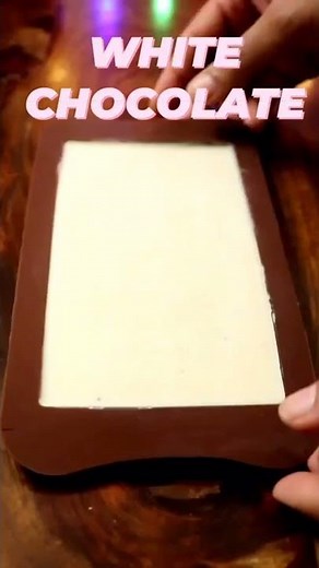 5Min Homemade White Chocolate Recipe | No Cooking | Only 3 Ingredients Without Cocoa Butter #shorts