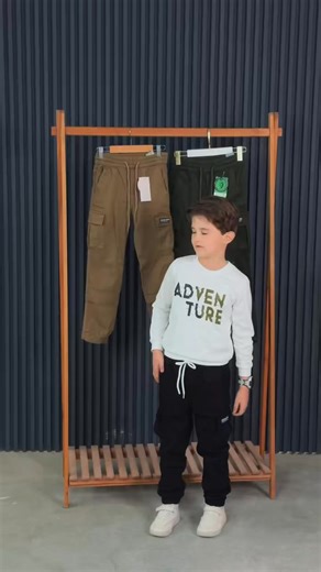 NOUVELLE COLLECTION🇹🇷 CARGO ENFANTS 👶 PRIX 49Dt les tailles /6/8/10/12/14/16 haute qualité 🇹🇷 pour commander cliquez sur bouton acheter ✅livraison 8dt🚚 | Élégance chic