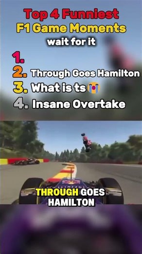 Top 4 Funniest F1 Game Moments🤣🎮🏎(Wait for #1)