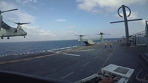 USS America (LHA 6) operations at sea