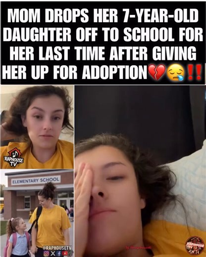 Mom Drops Her 7-Year-Old Daughter Off To School For Her Last Time After Giving Her Up For Adoption thoughts??