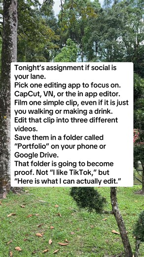 If your strongest category was social and “I am always on my phone,” you are not automatically wasting time. You might be sitting on a skill. The same eye that knows which videos are boring and which ones hit can be trained to plan, script, and edit short form content. Businesses and creators need people who can turn their ideas into TikToks, Reels and Shorts that people actually watch. You can practice this in daily blocks. Study what makes you stop scrolling, edit one clip in a few different w