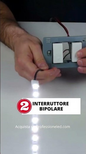 Turning on the LED strip with a switch (single-pole or double-pole?)