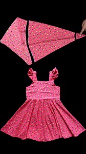 2.1M views · 29K reactions | Ruffle Strap Umbrella Cut Baby Frock Cutting and Stitching #sewing #frocks #cuttingandstitching #babydress #ruffledress | Creative Craft Studio | Facebook