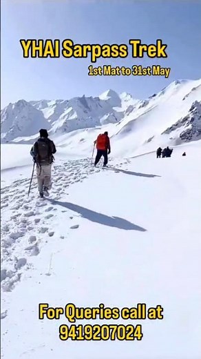Join Sar Pass Trek with YHAI #explorewithyhai #trekking