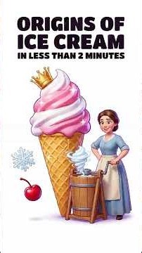 The Origins of Ice Cream in Under 2 Minutes