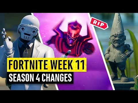 Fortnite | All Season 4 Map Updates and Hidden Secrets! WEEK 11 Galactus