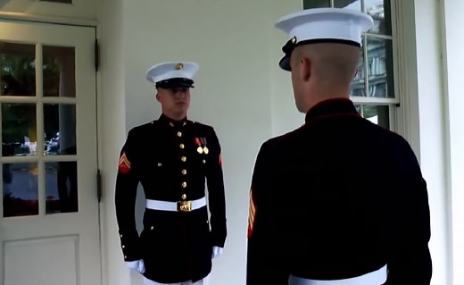 A look at the elite Marines that stand sentry outside the West Wing