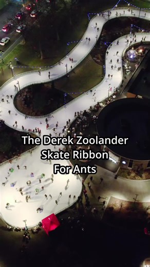 I was editing this video and my wife said the people skating look like ants. Naturally, that made me think of that one scene from Zoolander. This is actually the Numerica Skate Ribbon in Riverfront Park in Spokane Washington. But I think they should re-name it. #Zoolander #iceskating #spokane #drone #funny