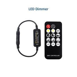 Contrôleur de bande LED RGB RGBW RGBCCT,12V,4 broches,24V,5 broches,14 touches,télécommande RF pour bande lumineuse monochrome - Type 14Key LED Dimmer | Rakuten