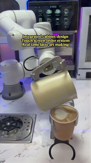 Touch Screen All-in-one Coffee Robot Kiosk For New Retail Projects#NewRetailProject #SelfServiceCafe