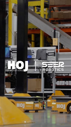 Our rich experience in material handling and inventory management showed us that automating repetitive tasks using AMRs would deliver immediate efficiency gains to warehouse operations, by partnering with Seer Robotics, we can augment warehouse processes to increase efficiency and productivity with or without operator input. | Hoj Innovations