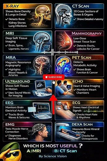 MRI scanning Medical Imaging Explained in 3D (MRI, CT Scan, X-Ray & More) #shorts #reels