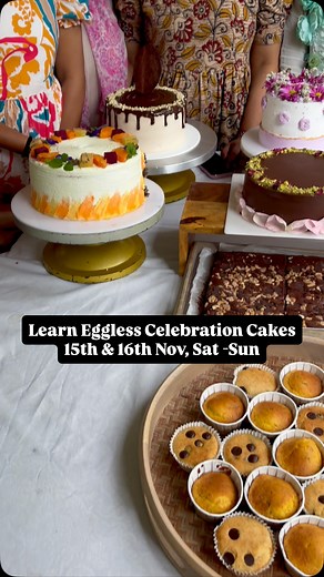 Learn eggless cakes & more in an offline class at Begumpet 🔸COMPLETELY SUITABLE FOR BEGINNERS 🔸SUITABLE FOR HOMEBAKERS WHO WANTS TO START THEIR OWN BUSINESS FROM HOME AS WELL AS FOR HOBBYBAKERS 🔸Day 1 : Baking *Basics of baking *Knowledge about tools, equipments, ingredients, measurements etc *How to bake in Oven, Convection and cooker/kadhai/gas tandoor *Trobleshooting and reasons of cake failures *Bake different cake sponges (vanilla, different flavoured,coloured,chocolate) *One chocolate b