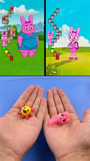 Sprunki Pinky Mix | Guess The Character #colormixing #satisfying #shorts