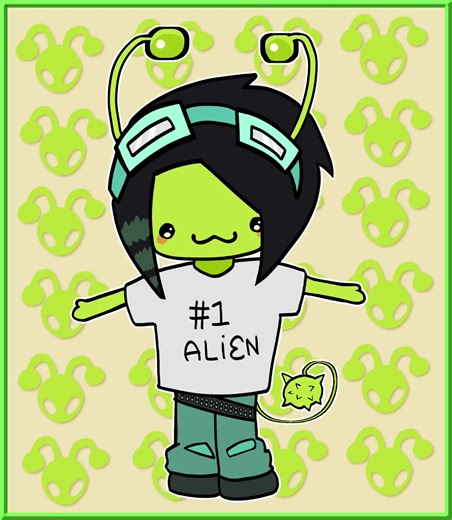 silly alien persona (。ゝω·。) 🫟#alien #persona #speedpaint #drawing