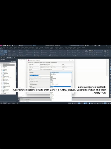 Unités et Zone de projection Autodesk Civil 3D #autodesk #ingketlet #ketletverdier #autodesk #ketlet