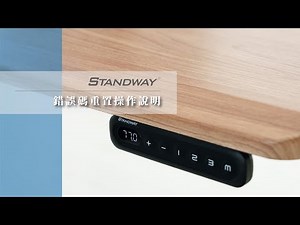 STANDWAY - 錯誤碼E07、E08、E12重置操作說明