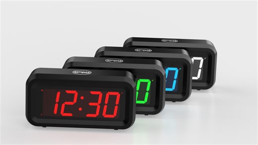 Watch Alarm Clock, AC Powered/Battery Operated, Updated Setting Button, Constantly 1.2'' Digits Display on Amazon Live