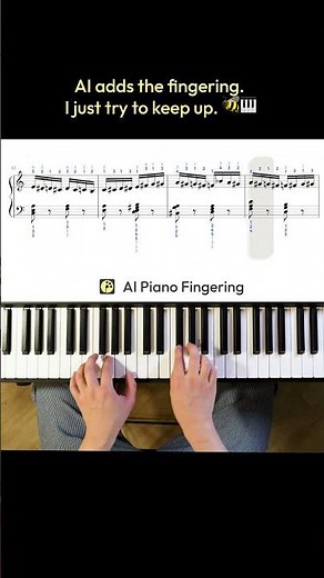 AI Piano Fingering Demo — Flight of the Bumblebee #pianofingering