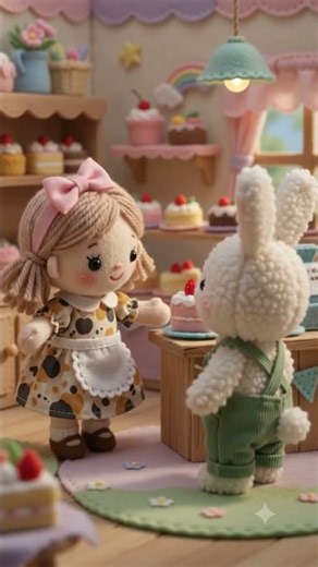 Tiny Teddy & His Cute Girl 🧸💕 | AI Miniature World #Shorts #aianimation #aivideo #aifunny