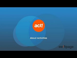 Act! Premium Desktop - About Activities