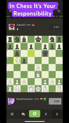 In chess it’s all on you either u win or lose #chesswisdom