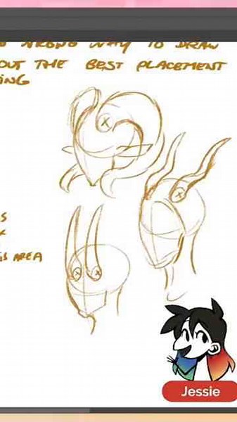 How to draw character horns that look dynamic and natural