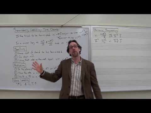 Dr. B Music Theory Lesson 37 (Secondary Leading-Tone Chords)