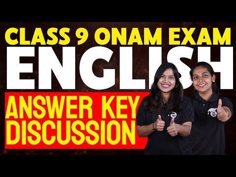 Class 9 Onam Exam | English Answer Key Discussion | Eduport