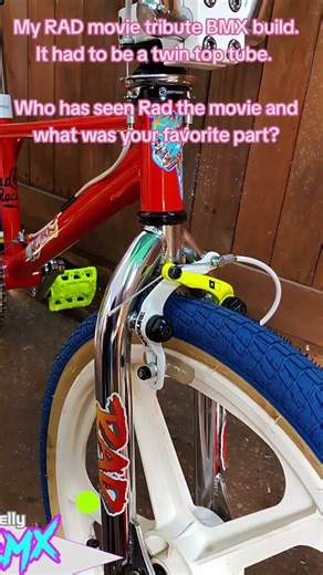 RAD BMX build. It had to be a twin top tube. Who has seen Rad? #bmx #80s #fyp #RAD #bmxrestoration