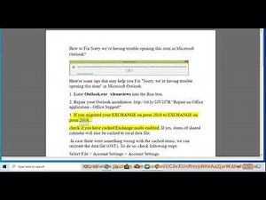 Fix Sorry we’re having trouble opening this item in Microsoft Outlook