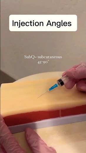 Different Angles of Injections #medicine
