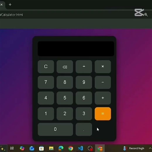 Make Simple calculator using HTML & CSS🧮✨