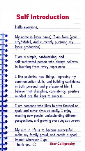 Self Introduction in English | How to Introduce yourself in English | Self Introduction #myself