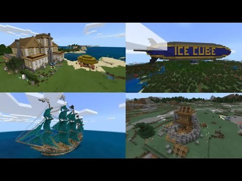 minecraft pocket edition Many Structures Function pack