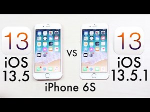 iPHONE 6S: iOS 13.5.1 Vs iOS 13.5! (Speed Comparison)
