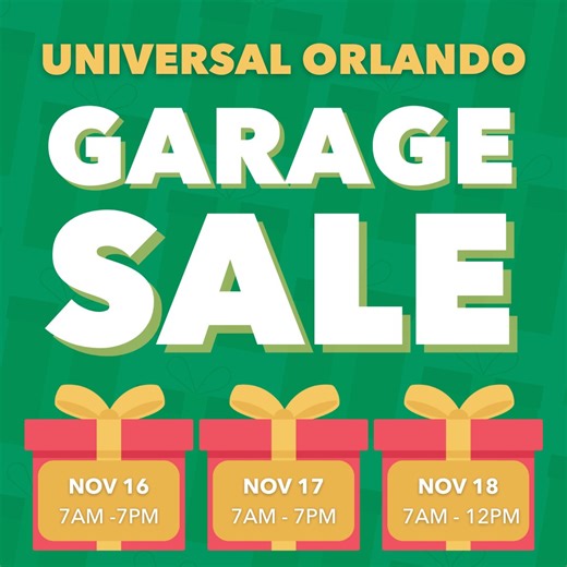 Universal Orlando Announces 2024 Fall Garage Sale | Chip and Company