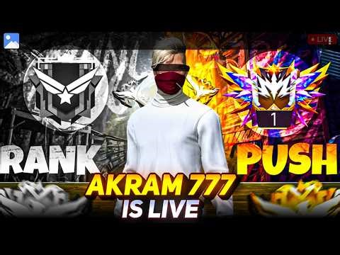 🎯 Road to Grandmaster Top | Free Fire Rank Push live With AKRAM77 ! #freefire #trending #shortlive