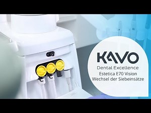KaVo Estetica E70 Vision - Wechsel der Siebeinsätze Tutorial | Pluradent