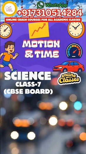 Motion & Time (Class-7) #cbse #cbseboard #education #scienceshorts #ncert