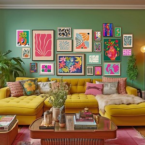 Colorful Gallery Wall Set of 20, Eclectic Wall Art, Vibrant Wall Art, Flower Prints, Maximalist Floral Art, Colorful Decor, Digital Download - Etsy