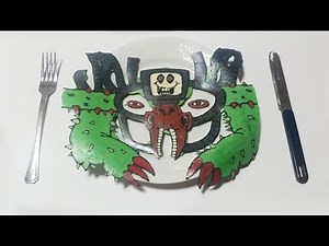 팬케이크 아트 pancake art 언더테일 오메가 플라위 (how to draw undertale Omega Flowey) #41