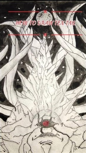 how to draw ten tails / ten tail kaise draw kray