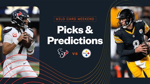 Texans vs Steelers Predictions, Picks & Best Bets for Tonight's Wild Card Game