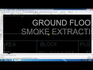 M.E.P. Drawing For SMOKE EXTRACTION layout 2D auto CAD of UAE in Building line.Sample
