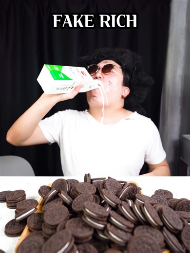Fake Rich vs Real Rich: Oreo Mukbang Challenge