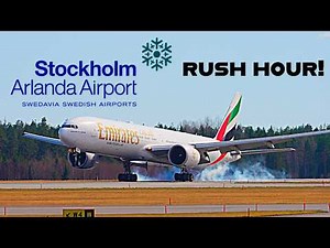 Rush Hour Plane Spotting Stockholm Arlanda Airport! Over 100 Landings!